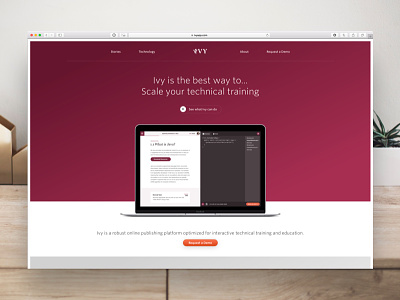 Ivy • Homepage app icons illustrations interactive marketing ui ux web website whitney