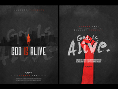God Is Alive Posters alive church god illustration poster series shapes texture