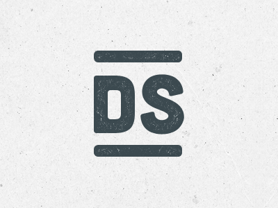 DS Monogram cubano logo mark monogram stamp texture