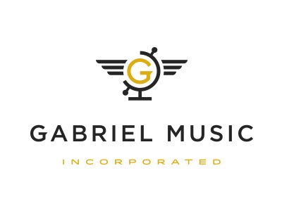 Gabriel 02 branding gabriel logo mark music