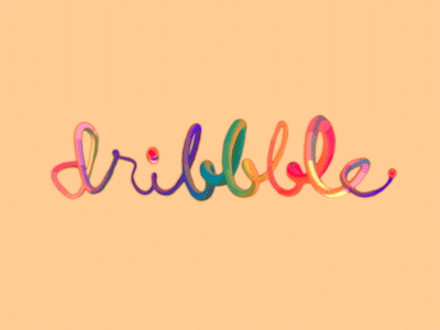 Animation Five animation colorful dribbble text watercolor