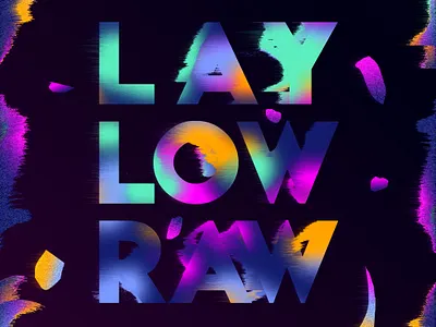 LAYLOWRAW // DAY22 baugasm blue debut design dribbble effect future gradient illustration illustrator liquify painting pattern photoshop poster print purple rainbow red wind