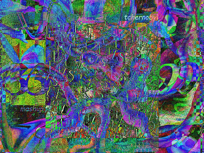 TCHERNOBYL // DAY45 - Feekaj artwork baugasm blue chernobyl debut design dribbble future gradient green iradient liquify mashup painting pattern photoshop purple ugly weird weirdo