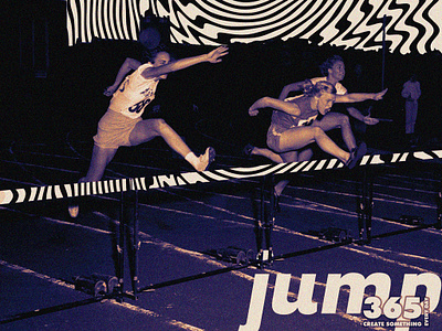 JUMP // DAY62 - Feekaj baugasm blue debut design dribbble future gradient illustration illustrator jump liquify old painting pattern photoshop poster purple race run weird