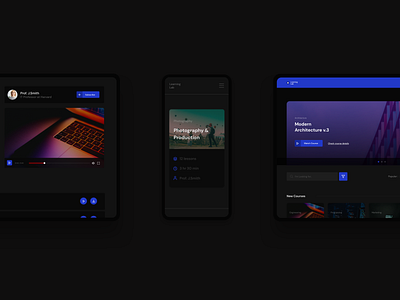Learning Labz black courses dashboard gradient lab learn learning mobile online product raff hbb tablet ui ux web webapp webapps