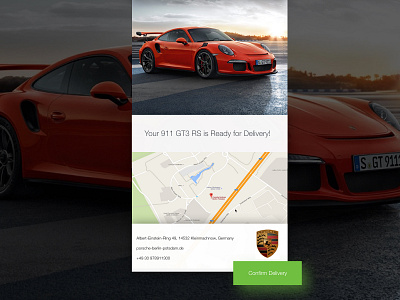 Porsche UI concept 911 app clean design porsche raff hbb ui ux web