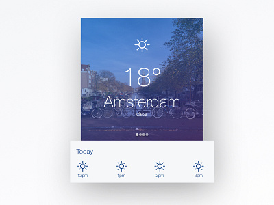 Weather UI amsterdam app clean design gradient minimal raff hbb ui ux weather web white
