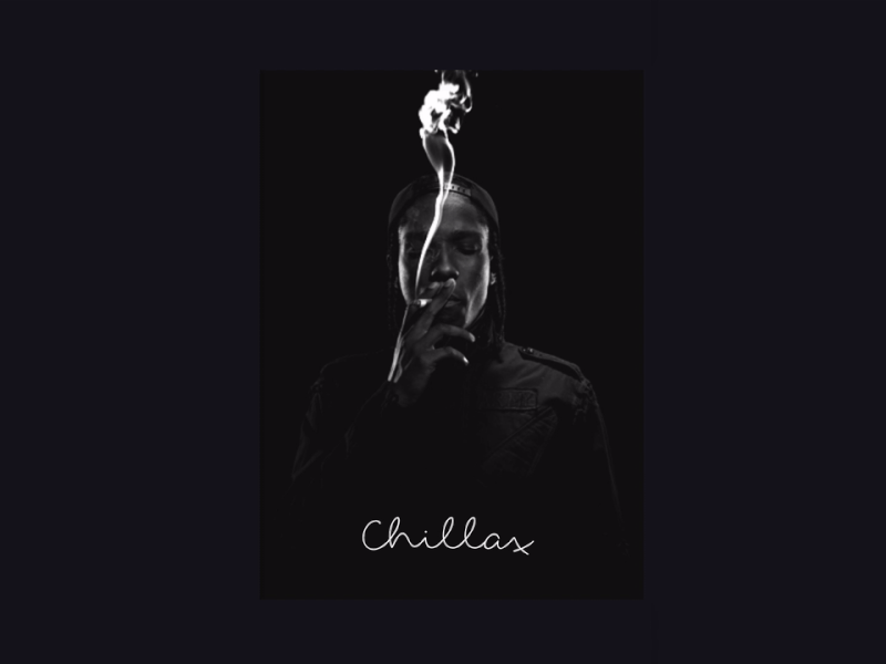 Chillax animation black chill clean design illustration minimal poster raff hbb smoke typography