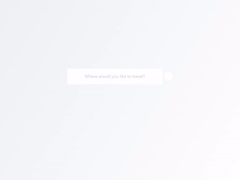 Traveling / Booking UI animation blue booking clean interaction minimal raff hbb travel traveling ui ux web white