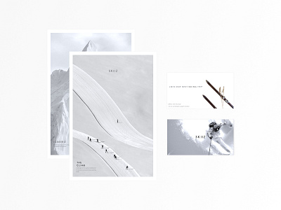 S K I I Z article brand design invitation magazine minimal raff hbb skiing skiiz snow web white