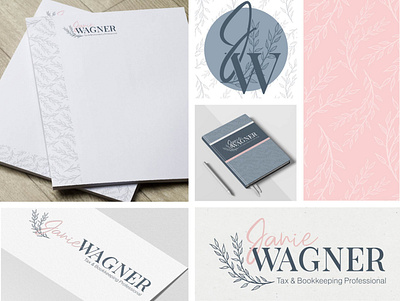 Janie Wagner branding design logo