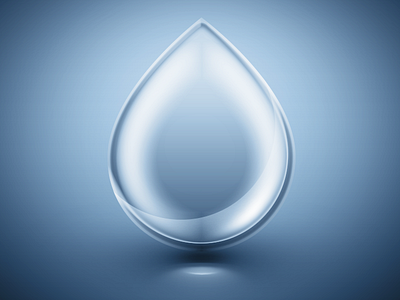Water drop blue drop drops fresh icon practice water