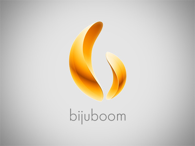 Bijuboom logo gold jewelry light logo metal yellow