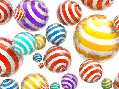 striped balls