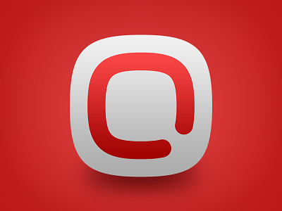 Qooiet Backup application icon application backup icon q qooiet red white