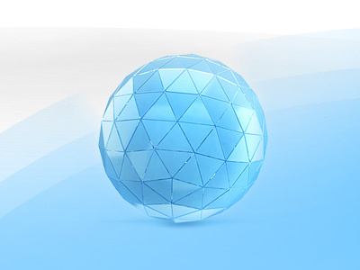 Glass ball icon ball glass icon