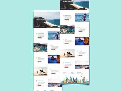 Travel Site-Destinations design destinations travel travel website travelling ui ux web website website design websitedesigner