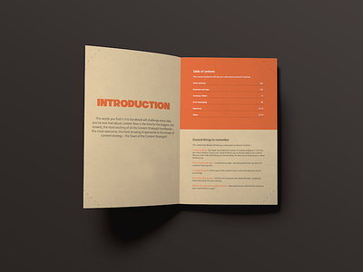 Informational booklet concept