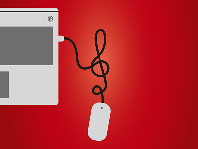 Note apple cable color computer emanuele capponi illustration illustrator itunes mouse music note vector