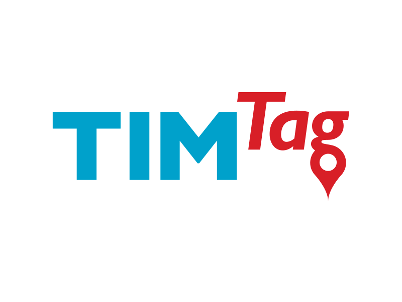 TIM Tag / Logo design flat isometric logo lowpoly map pack packaging tag telecom tim tracking