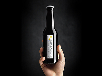 La Prima | Homebrewing beer bottle brewery design gold homebrewing label lettering minimal packaging typography white