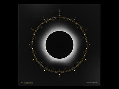 MOON 2020 | Calendar black calendar earth eclipse esoteric full moon gold infographic lunar minimal months moon moonlight phases poster print solar space sun white