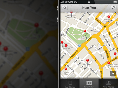 Photos by Location UI iphone maps ui ux