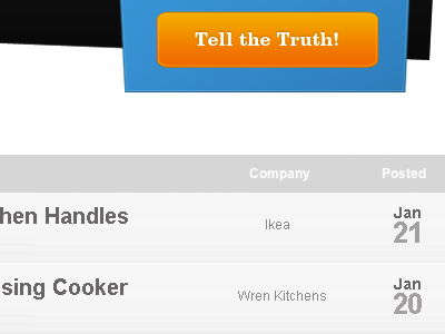 Kitchen Truths CTA call to action cta forum table web