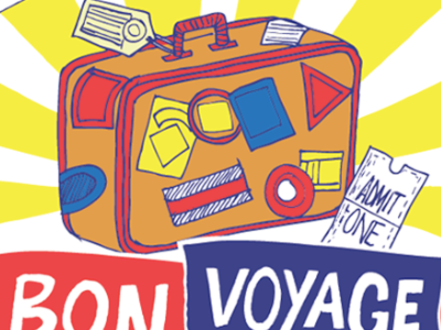 Bon Voyage concept illustration new york