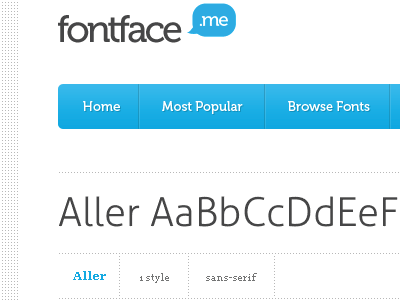 font-face resource project thing design web