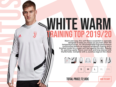 Single product page cart clothes juventus shirt design shopping single page ui