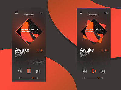 Music Player UI design