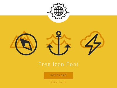 Homepage black font homepage icon iconworks orange yellow
