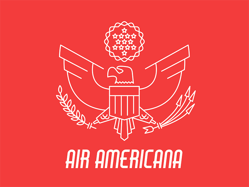 Air Americana air airplane americana display eagle font freebie lettering red typeface