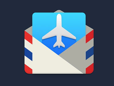 Mailplane Icon Update blue envelope icon mail mailplane plane red yosemite