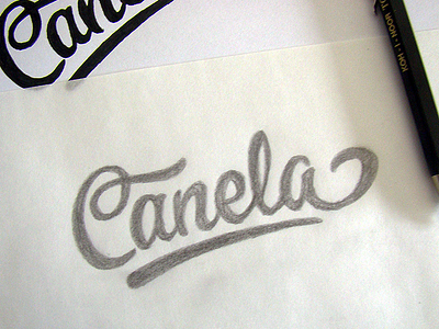 Canela logo sketch black canela logo pencil sketch white