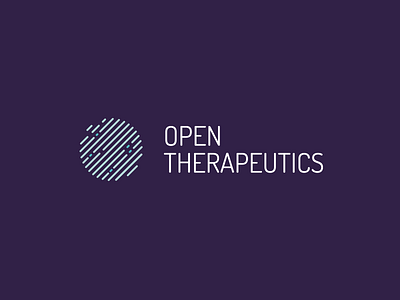 Open Therapeutics logo blue logo medical open purple research sharing therapeutics