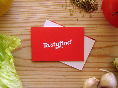 Tastyfind Business Cards business card card food red tasty tastyfind