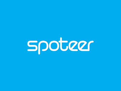 Spoteer advertising blue custom logo spoteer type