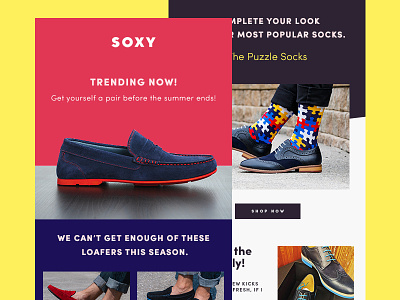 Soxy Newsletter - Trending September blue colorful loafers newsletter portugal purple red shoes socks soxy yellow