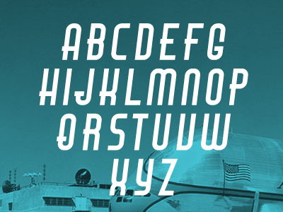 Unnamed Font airplane display font plane type typography