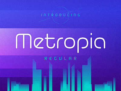 Metropia Typeface font futuristic geometric modern portugal regular typeface