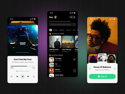 Music streaming application