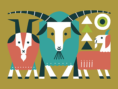 Goats animal goat illustration