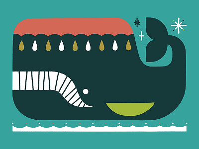 Whale animals illustration whale