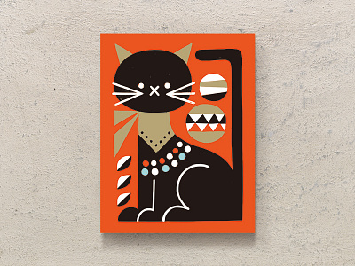 Cat animals cat illustration