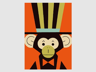 Circus (Monkey) animals circus illustration monkey