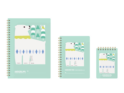NORDIC COLOR ANIMALS NOTE BOOK animals bear illustration note stationery