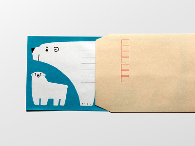 Letter paper animals illustration letterpaper polorbear