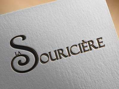 La Souriciere branding logo theater typography vector